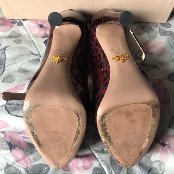 Prada Mary Jane Leopard Pumps - Picture 3 of 8